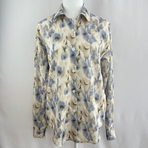 Dazy Soft Watercolor Floral Blouse – Women’s Small S - Picture 2 of 8